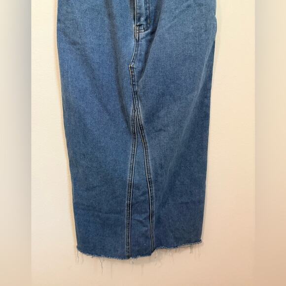 Sincerely Jules Dress Denim Tube Top Midi Dress - Picture 3 of 6